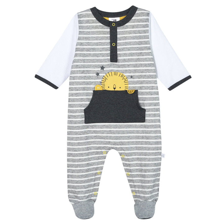 Organic Baby Boys Lil' Lion Sleep 'n Play-Gerber Childrenswear