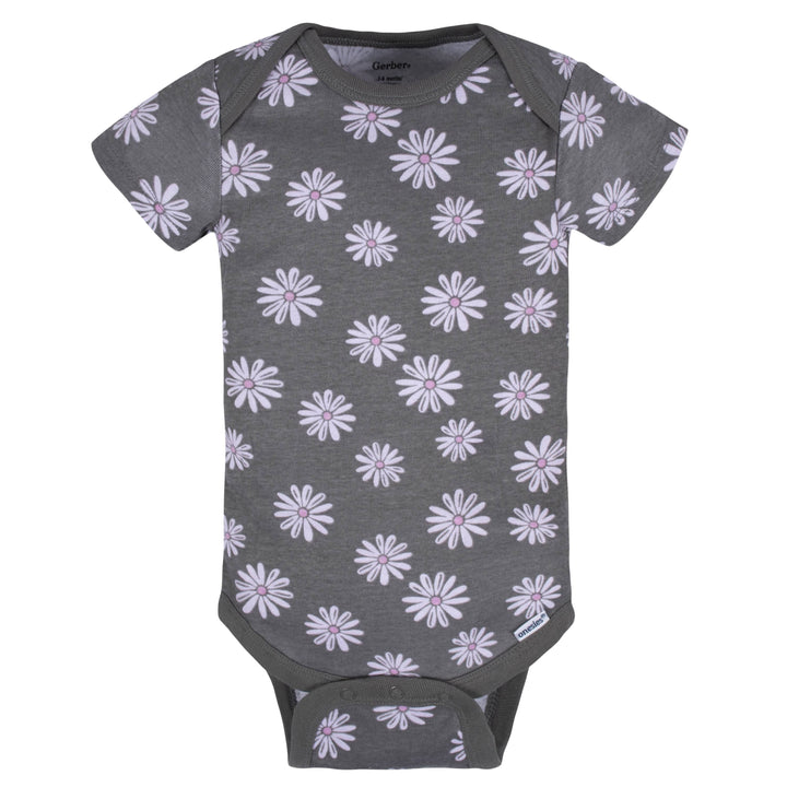 8-Pack Baby Girls Lavender Garden Onesies® Bodysuits