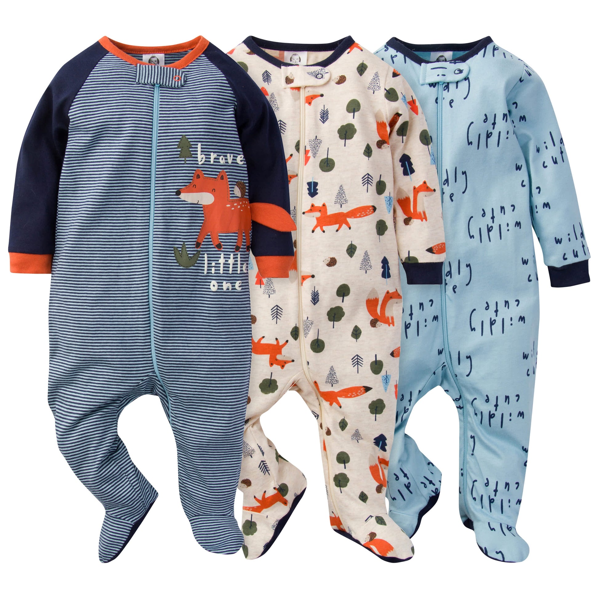 3-Pack Baby Boys Fox Sleep 'N Plays