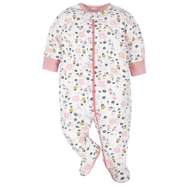 Gerber® 2-Pack Baby Girls Bear Sleep N' Plays-Gerber Childrenswear