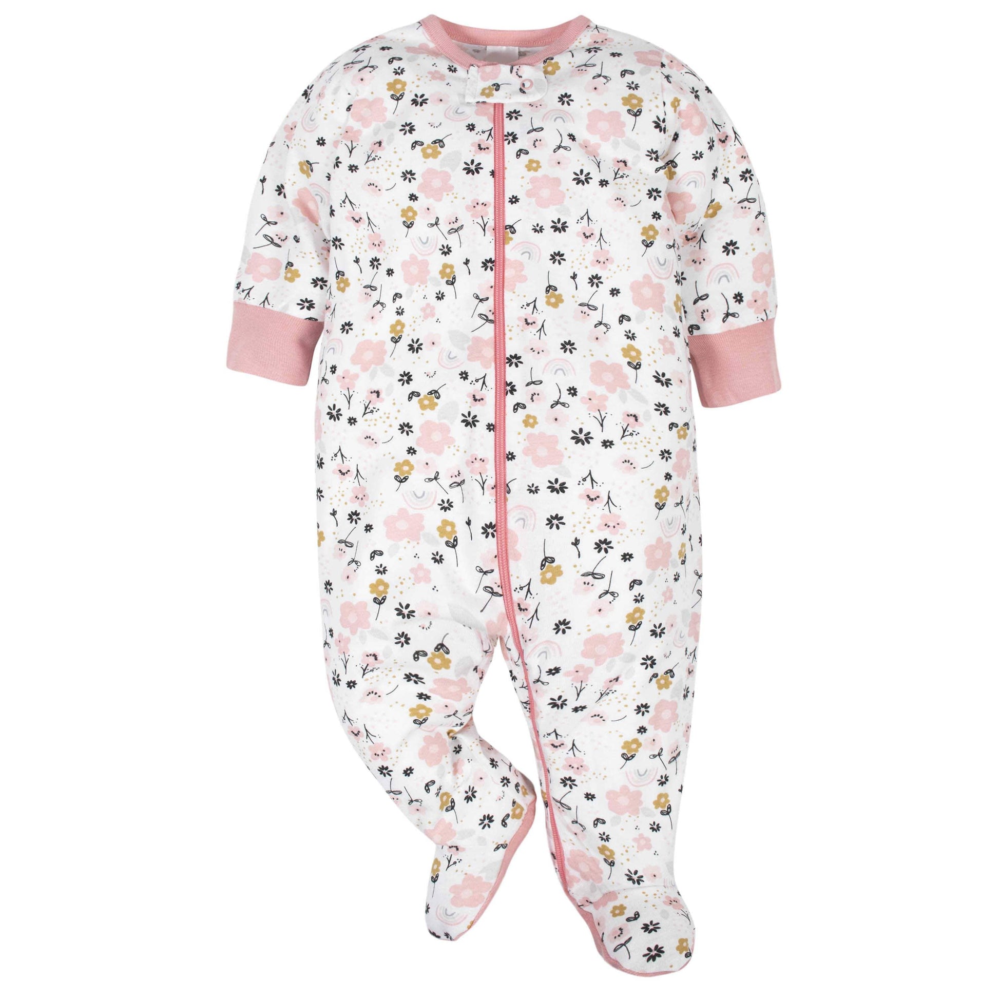 Gerber® 4-Pack Baby Girls Princess & Bear Sleep 'N Play Bundle-Gerber Childrenswear
