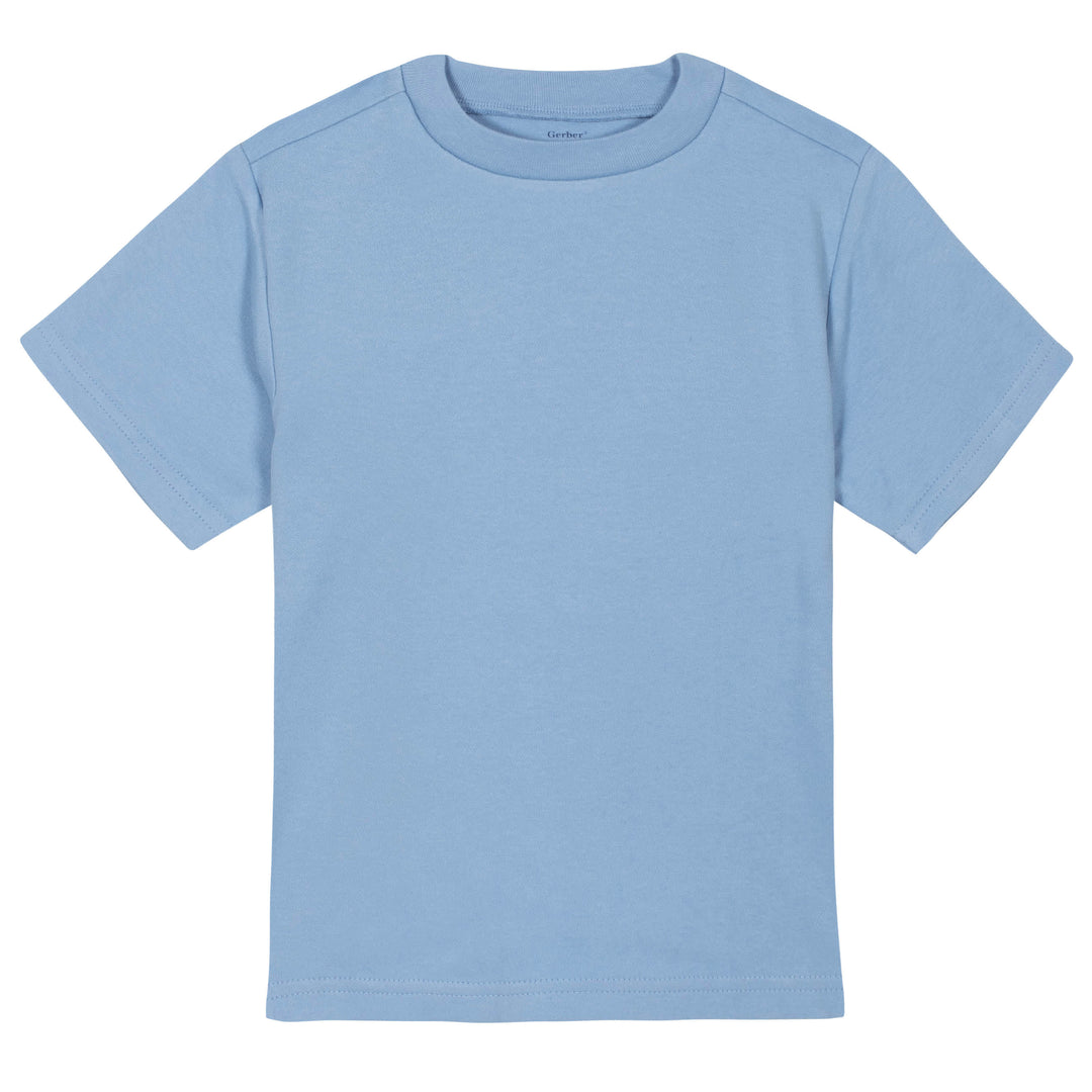Gerber® Premium Short Sleeve Tee Shirt - Light Blue-Gerber Childrenswear