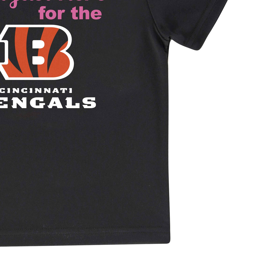 Cincinnati Bengals Toddler Girls Short Sleeve Tee Shirt-Gerber Childrenswear