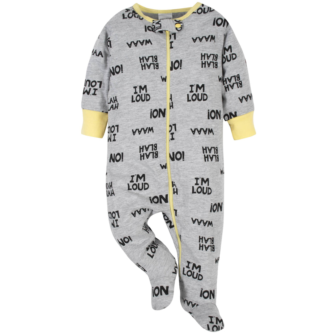 Baby Neutral "I'm Loud" Onesies® Brand Sleep N' Play-Gerber Childrenswear