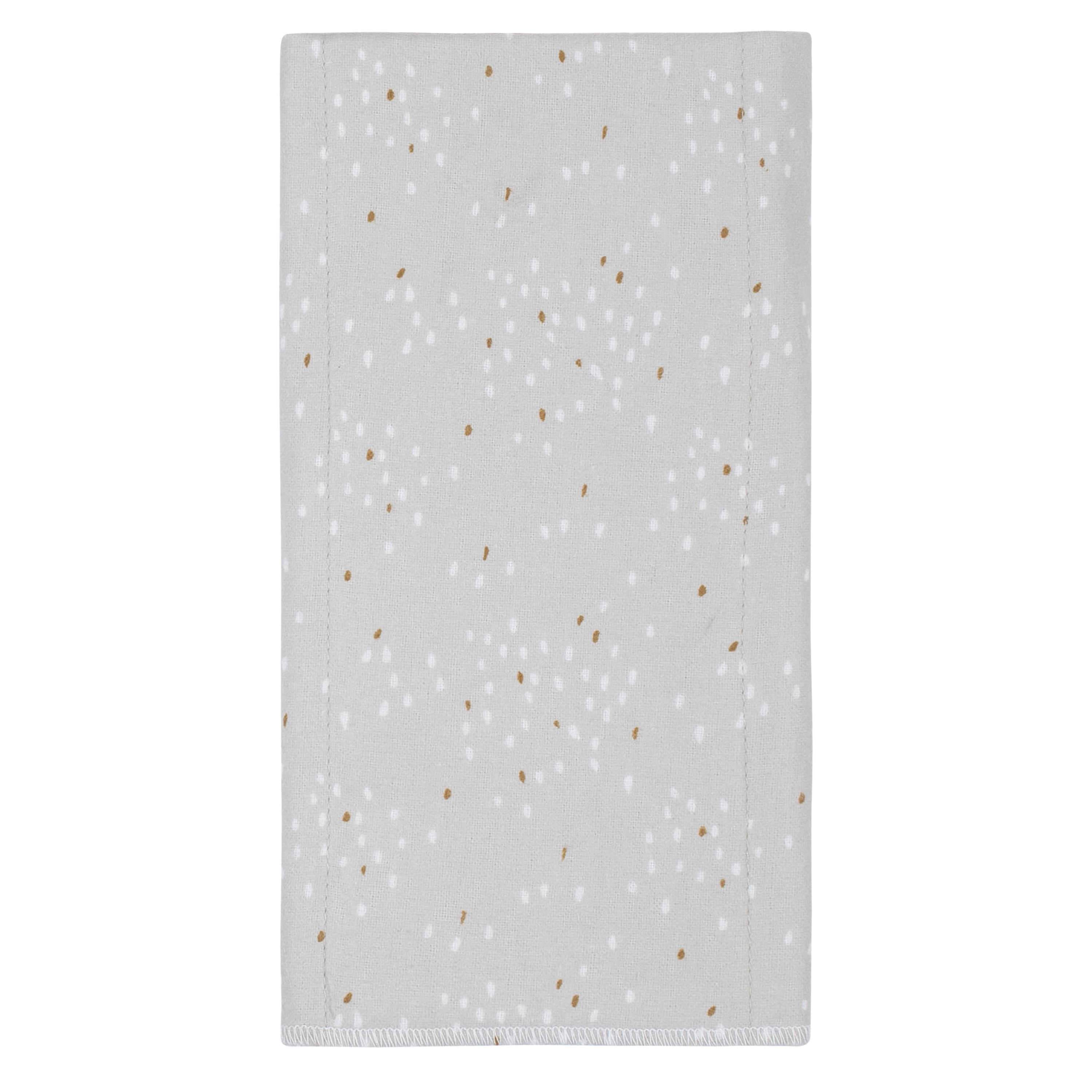 4-Pack Baby Neutral Sheep Flannel Burp Cloths-Gerber Childrenswear