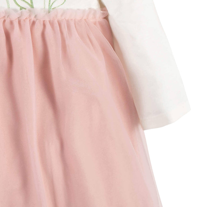 Baby & Toddler Girls Floral Meadow Long Sleeve Tulle Dress-Gerber Childrenswear