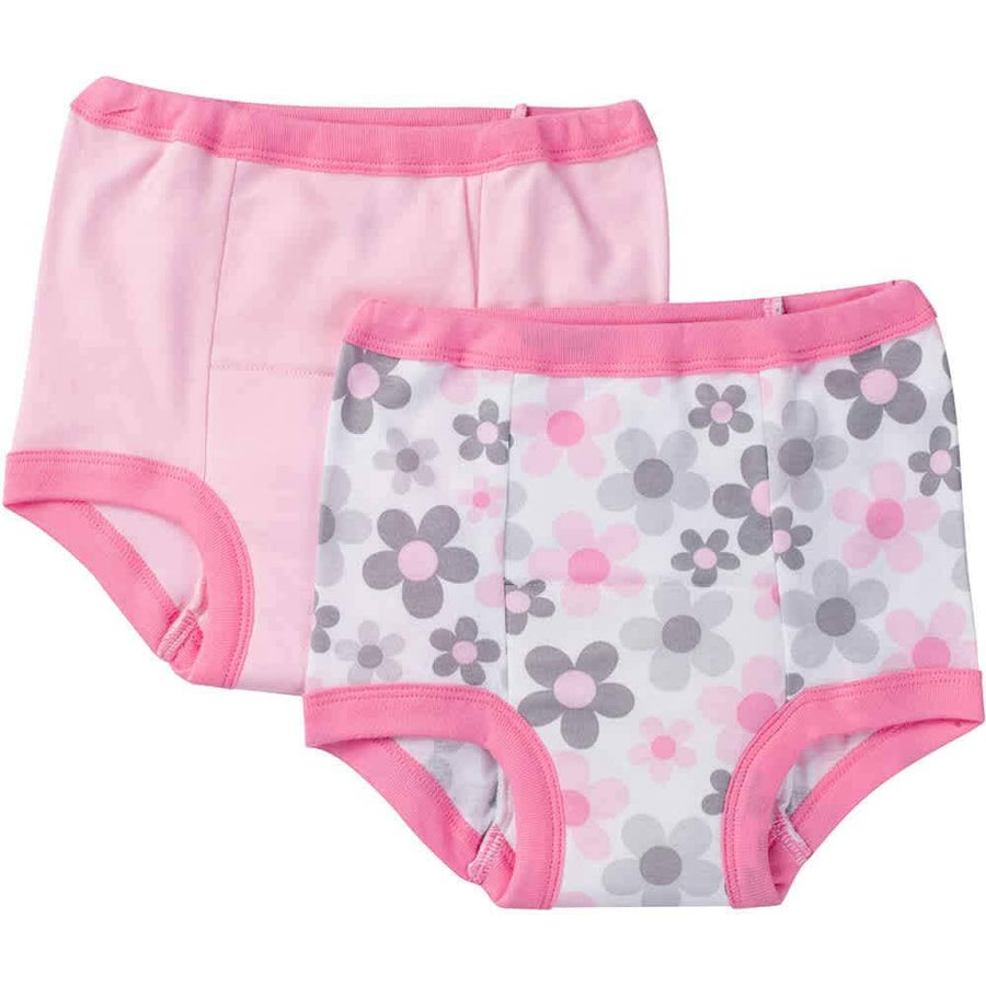 Gerber® 2-Pack Baby Girls Floral Training Pants-Gerber Childrenswear