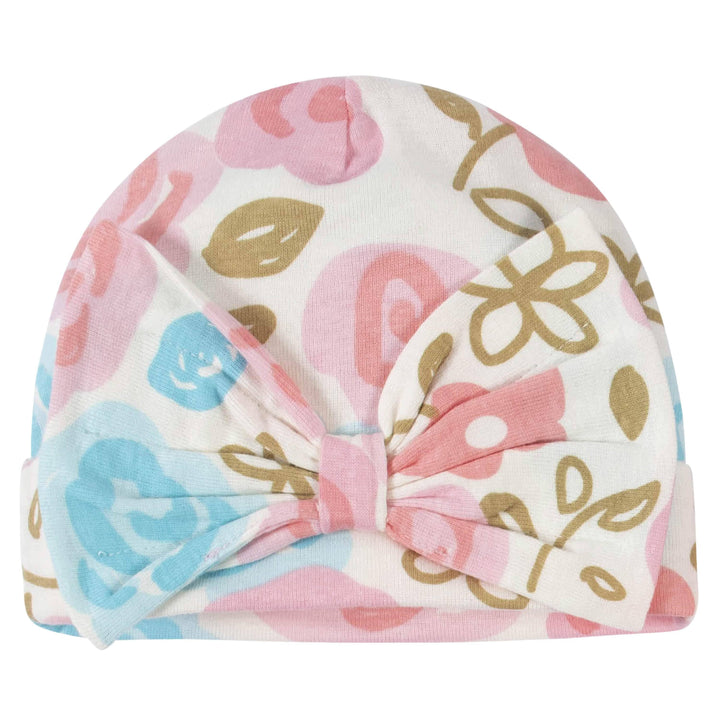8-Piece Baby Girls Princess Caps & Mittens Set-Gerber Childrenswear