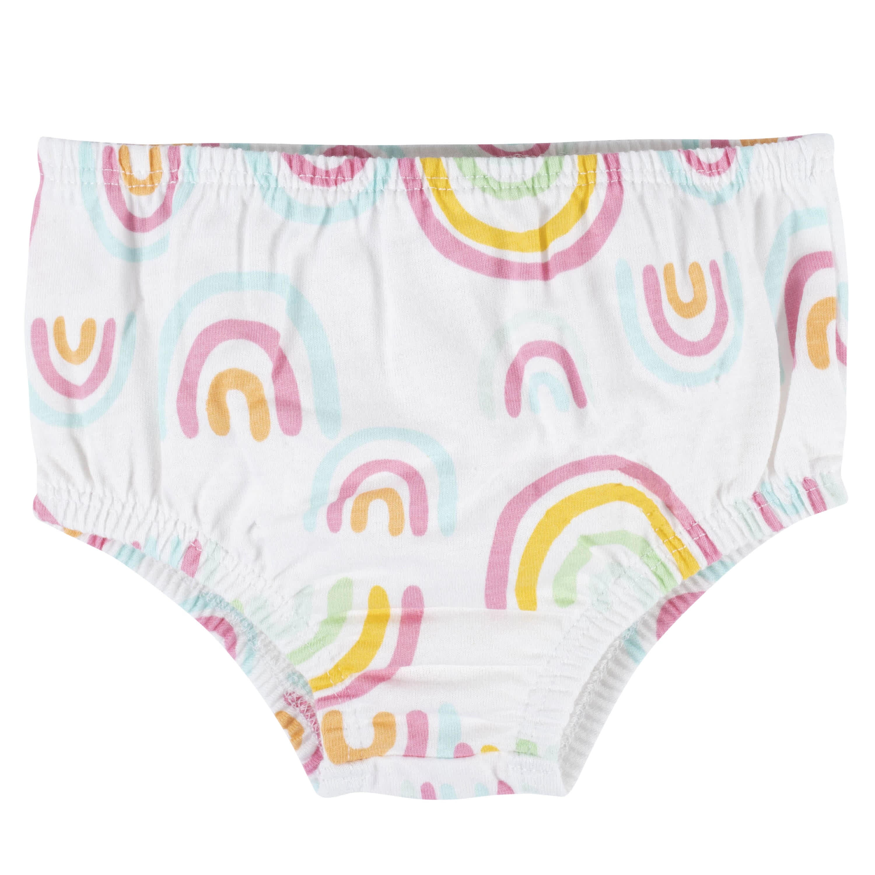 3-Piece Baby & Toddler Girls Dots Of Rainbows Dress, Diaper Cover & Sun Hat Set