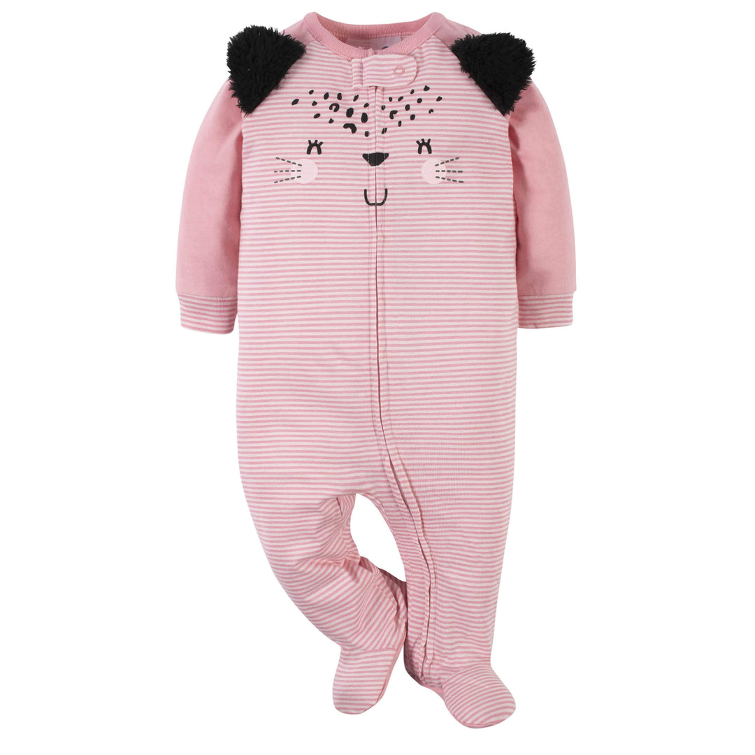 2-Pack Baby Girls Leopard Sleep 'n Plays-Gerber Childrenswear