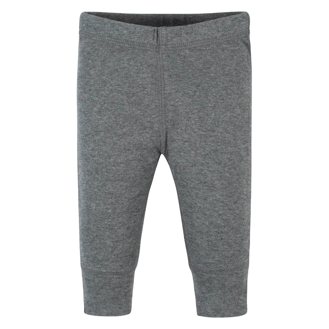 3-Pack Baby Neutral Stripe, Gray, & Black Pants-Gerber Childrenswear