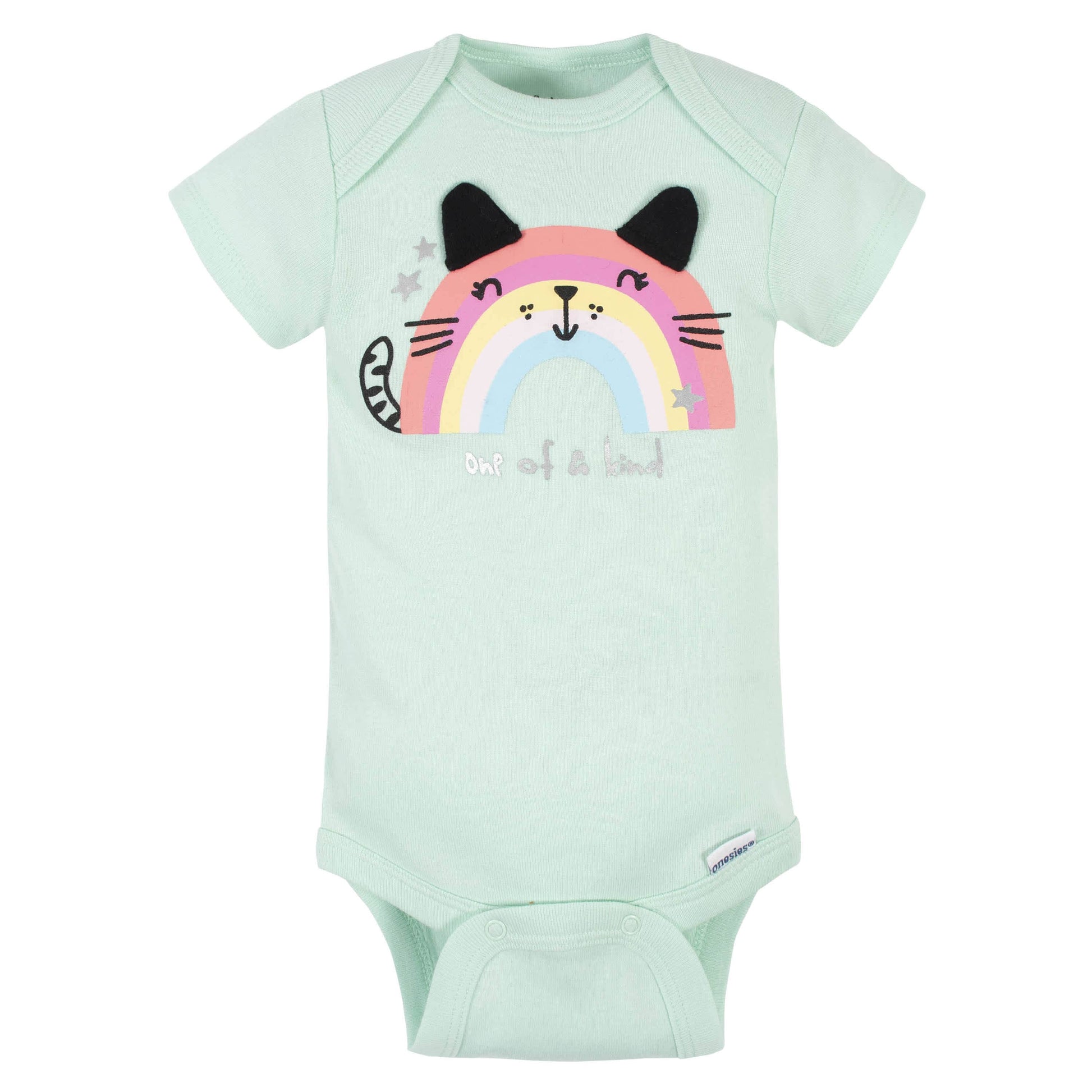 5-Pack Baby Girls Rainbow Short Sleeve Onesies® Bodysuits-Gerber Childrenswear