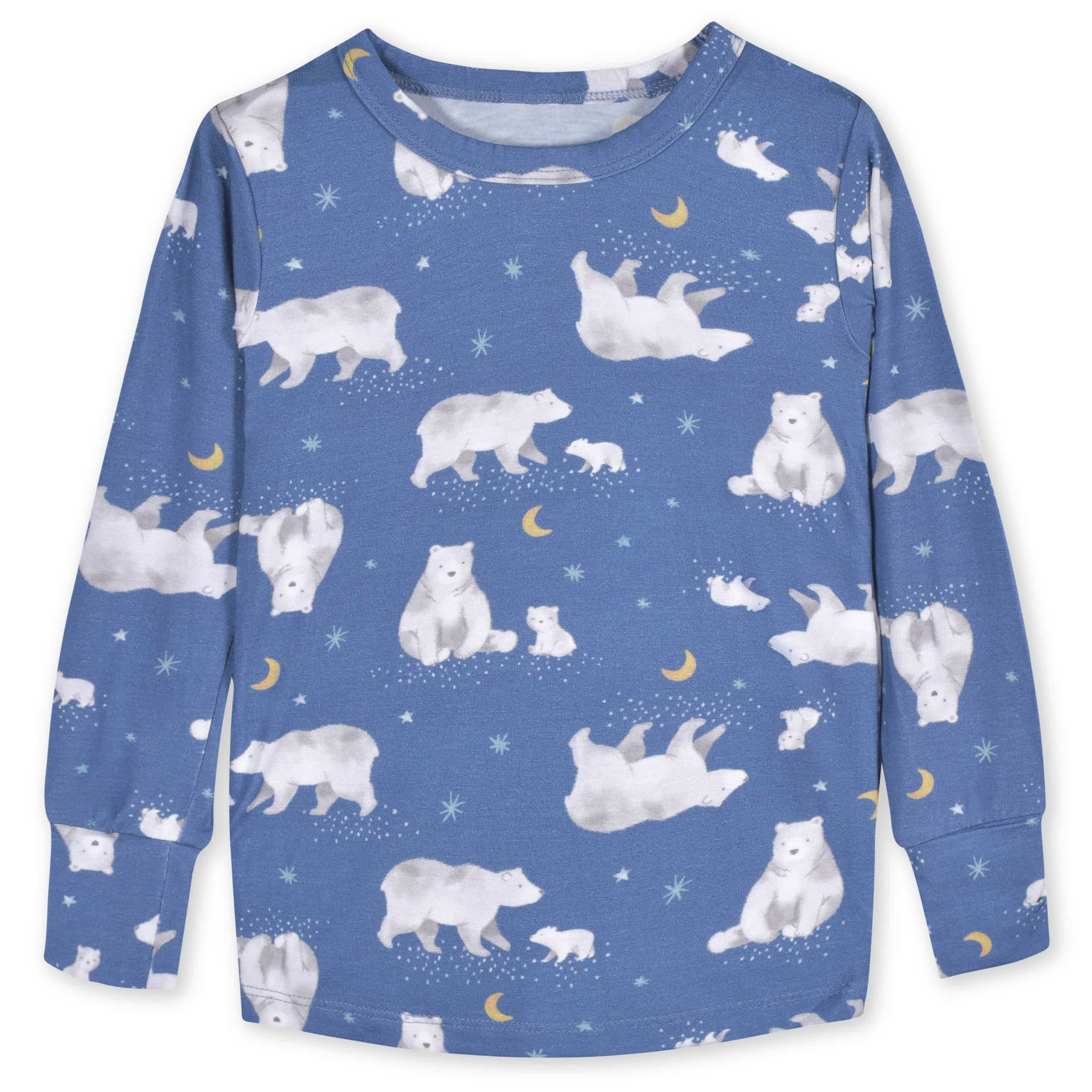 2-Piece Infant & Toddler Polar Bear Buttery-Soft Viscose Made from Eucalyptus Snug Fit Pajamas