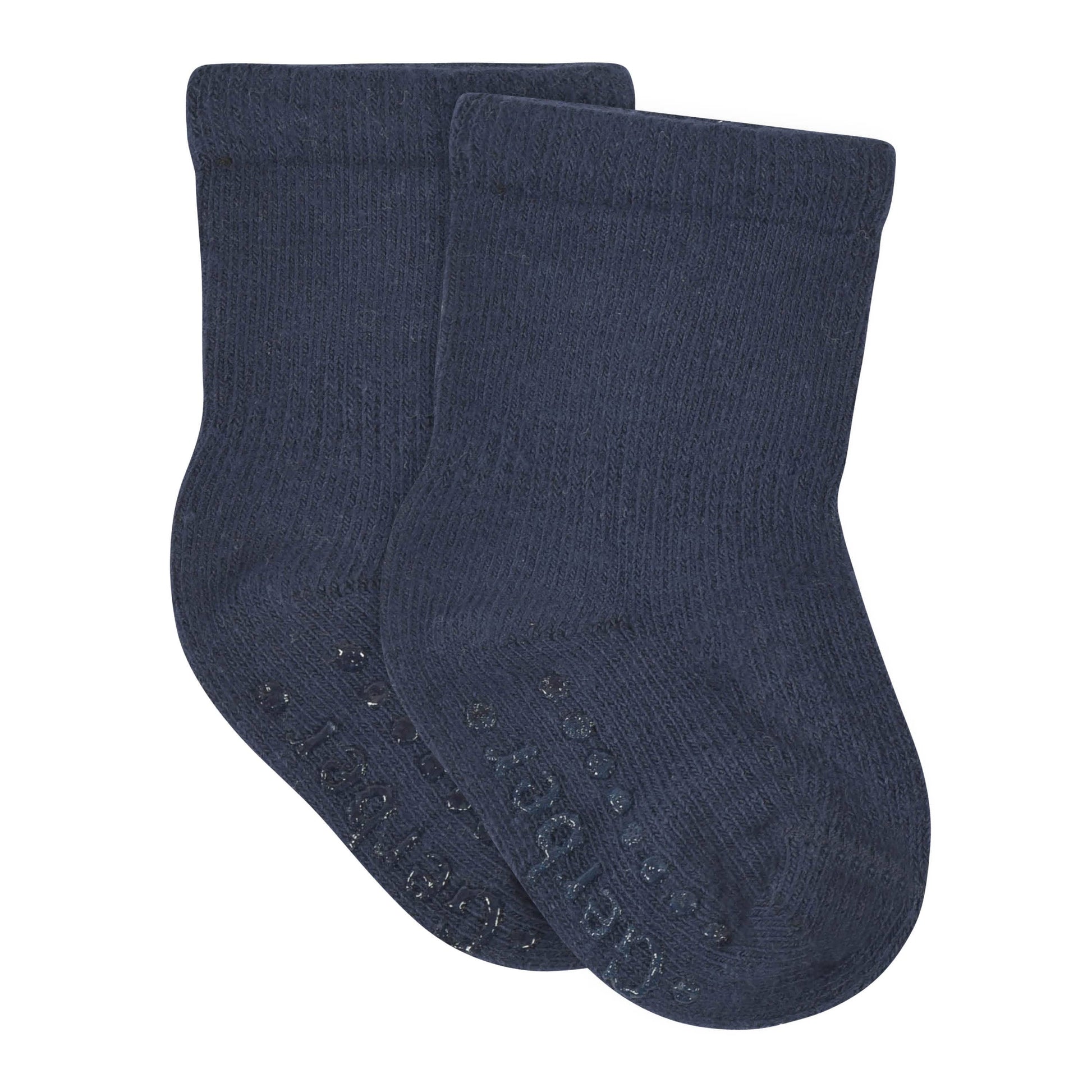 8-Pack Baby & Toddler Navy Wiggle-Proof™ Jersey Crew Socks-Gerber Childrenswear