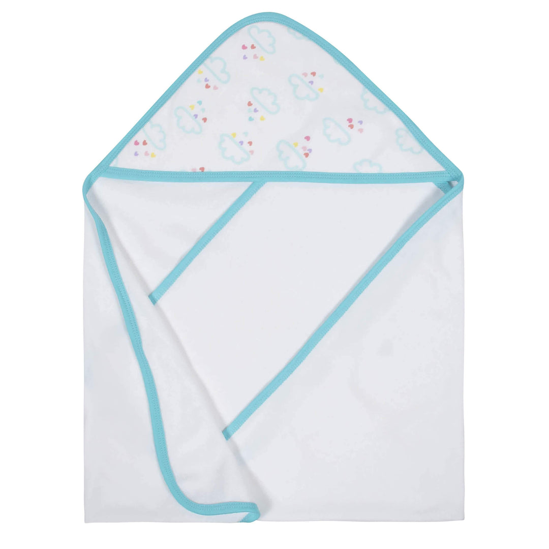 Gerber® Organic 2-Pack Baby Girls Clouds Hooded Towels-Gerber Childrenswear