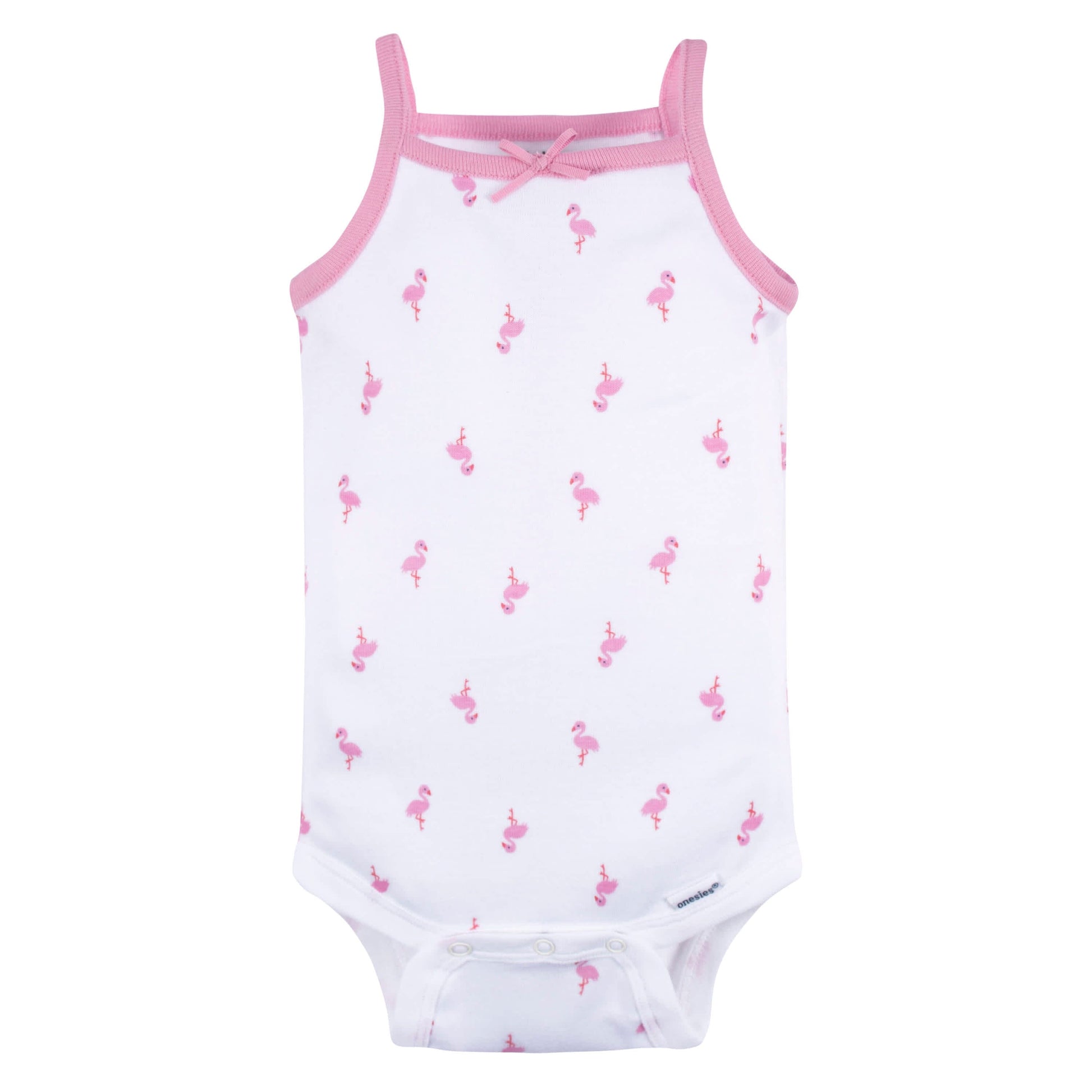 4-Pack Baby Girls Flamingo Fun Sleeveless Onesies® Bodysuits