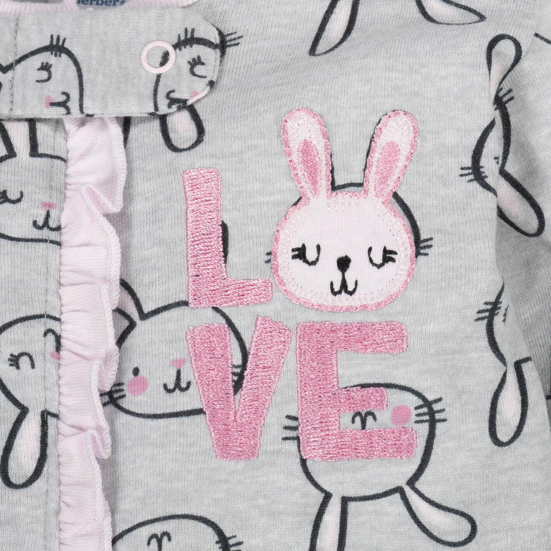 Gerber® Baby Girls Bunny Sleep 'n Play-Gerber Childrenswear