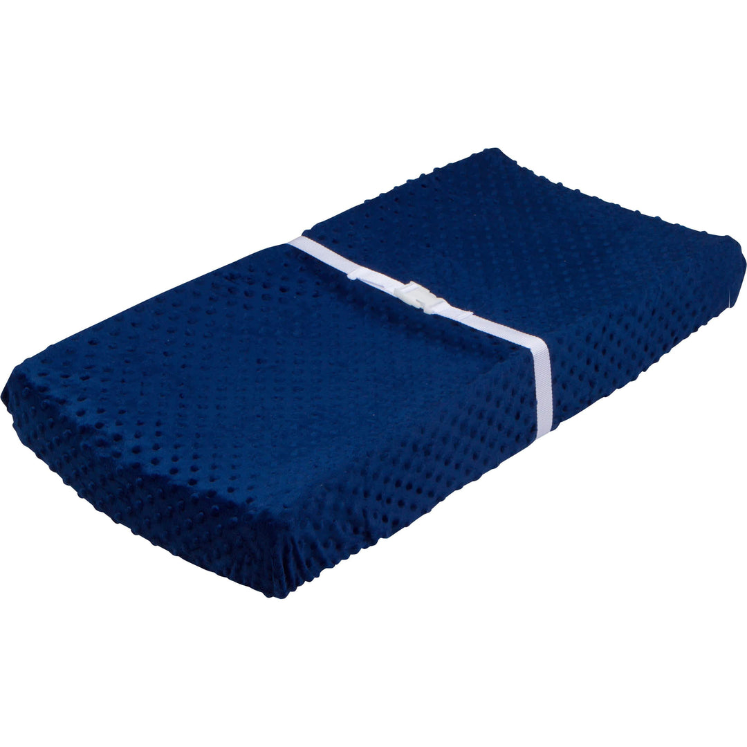 Baby Boys Dotted Navy Changing Pad Cover-Gerber Childrenswear
