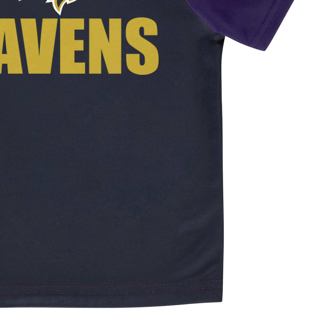 Baltimore Ravens Toddler Boys Short Sleeve Tee Shirt-Gerber Childrenswear
