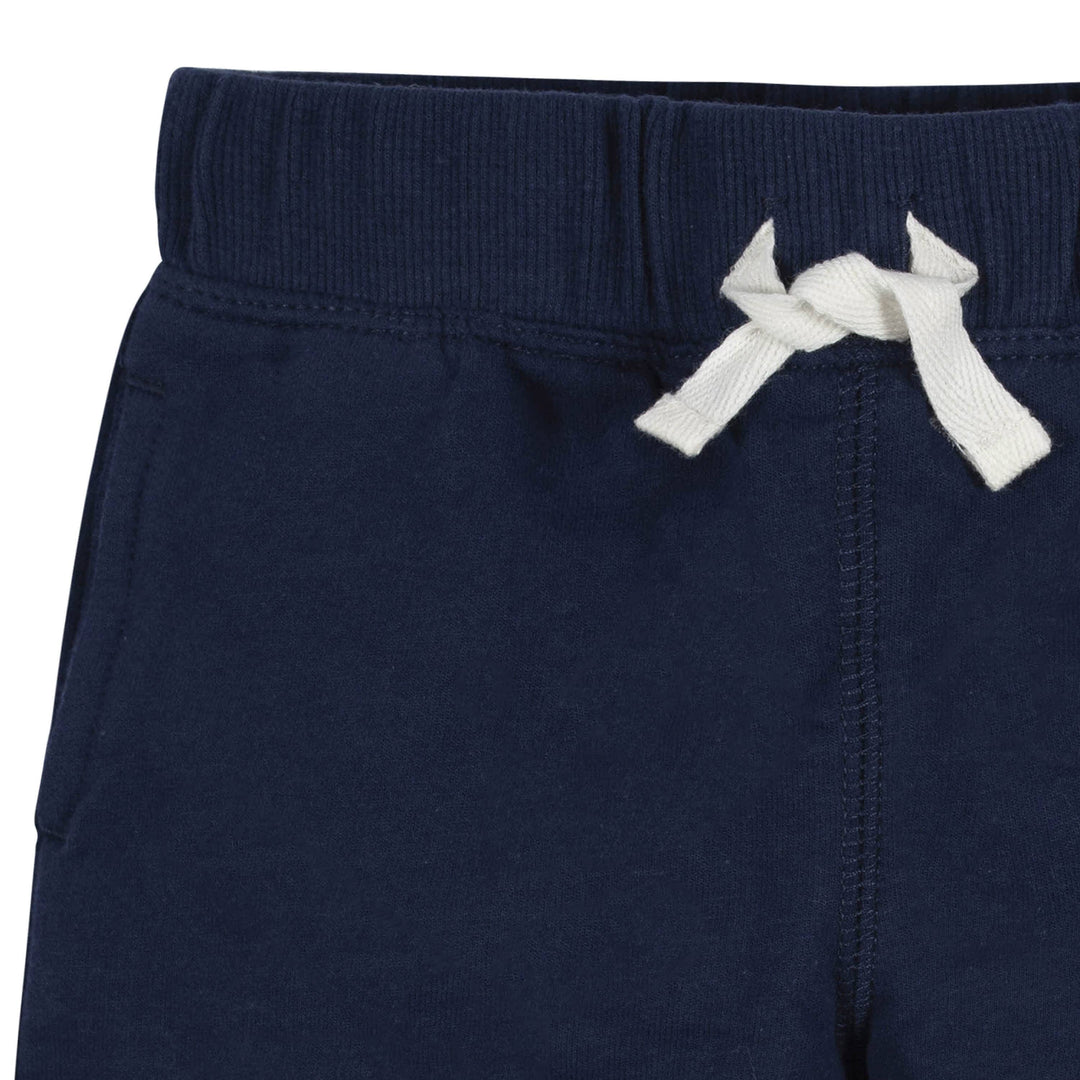 3-Pack Baby & Toddler Boys Royal Blues Pull-On Knit Shorts-Gerber Childrenswear