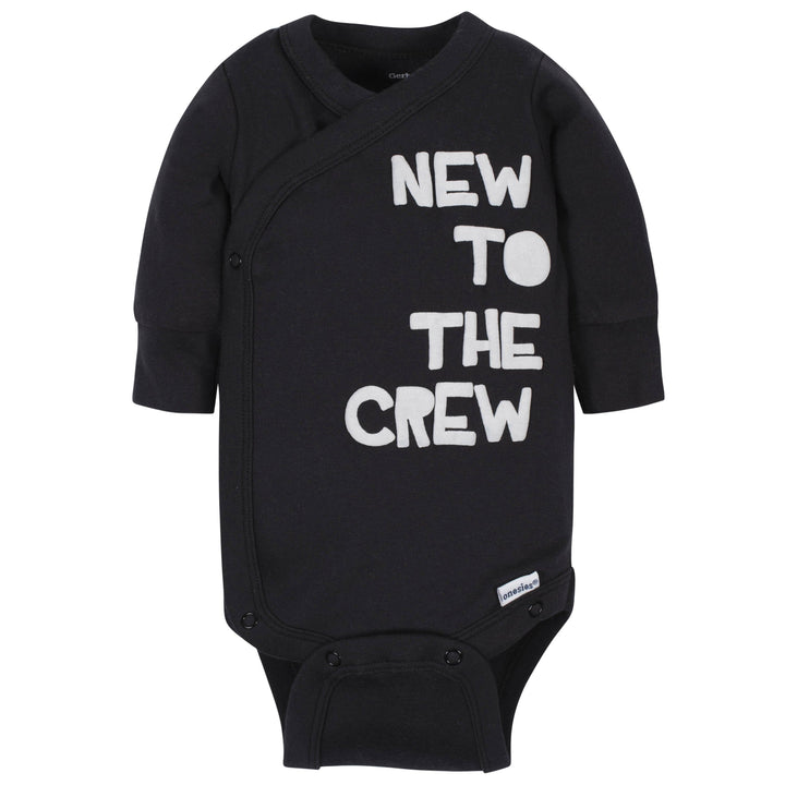 3-Piece Baby Boys New to the Crew Onesies® Bodysuit, Pant, and Cap Set-Gerber Childrenswear