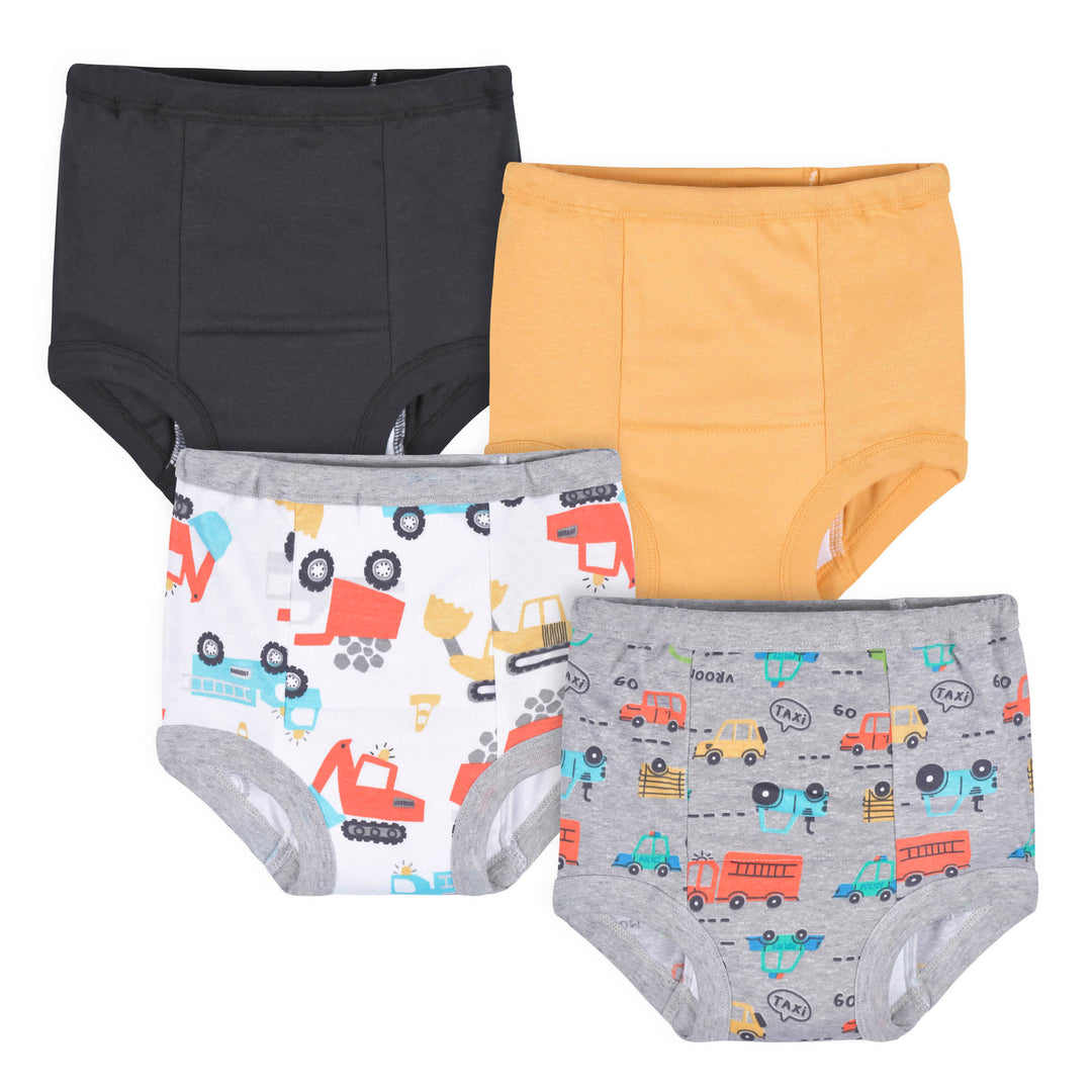 4-Pack Toddler Boys Trucks & Cars Training Pants – Gerber Childrenswear