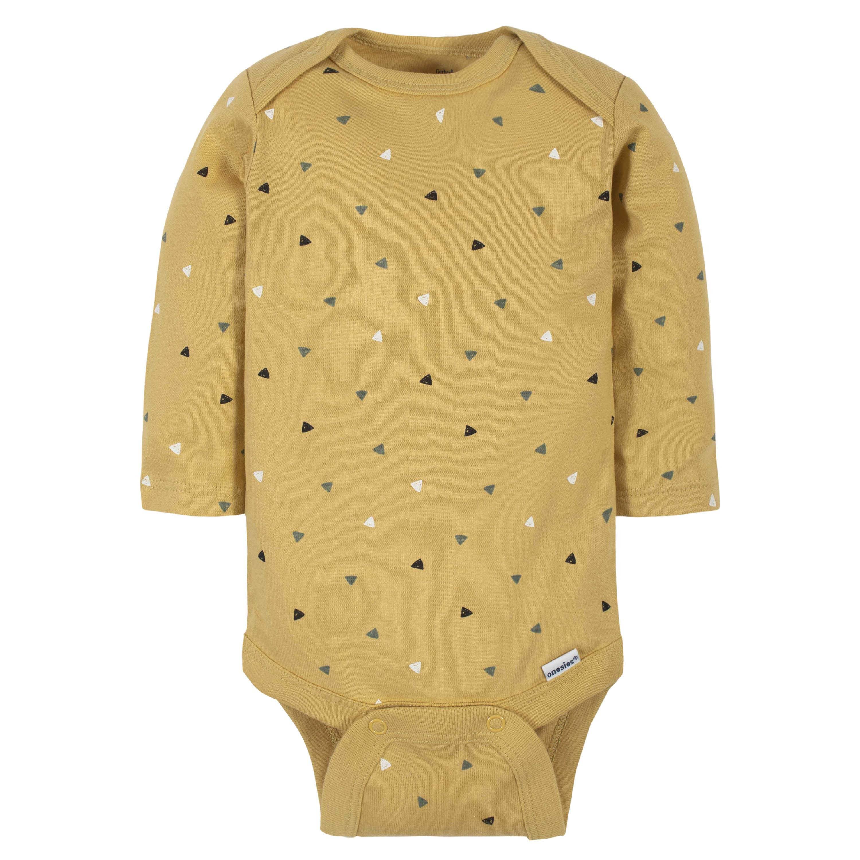 6-Pack Baby Boys Tiger Long Sleeve Onesies® Bodysuits-Gerber Childrenswear