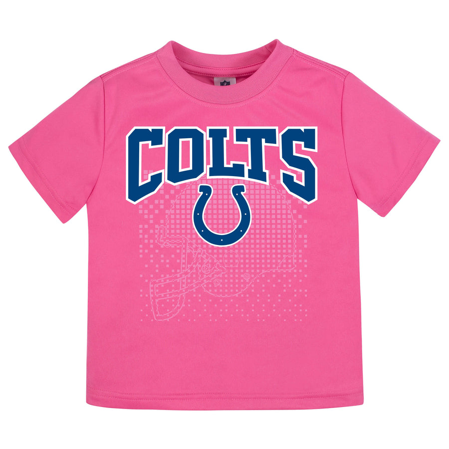 Indianapolis Colts Girls Short Sleeve Tee Shirt-Gerber Childrenswear