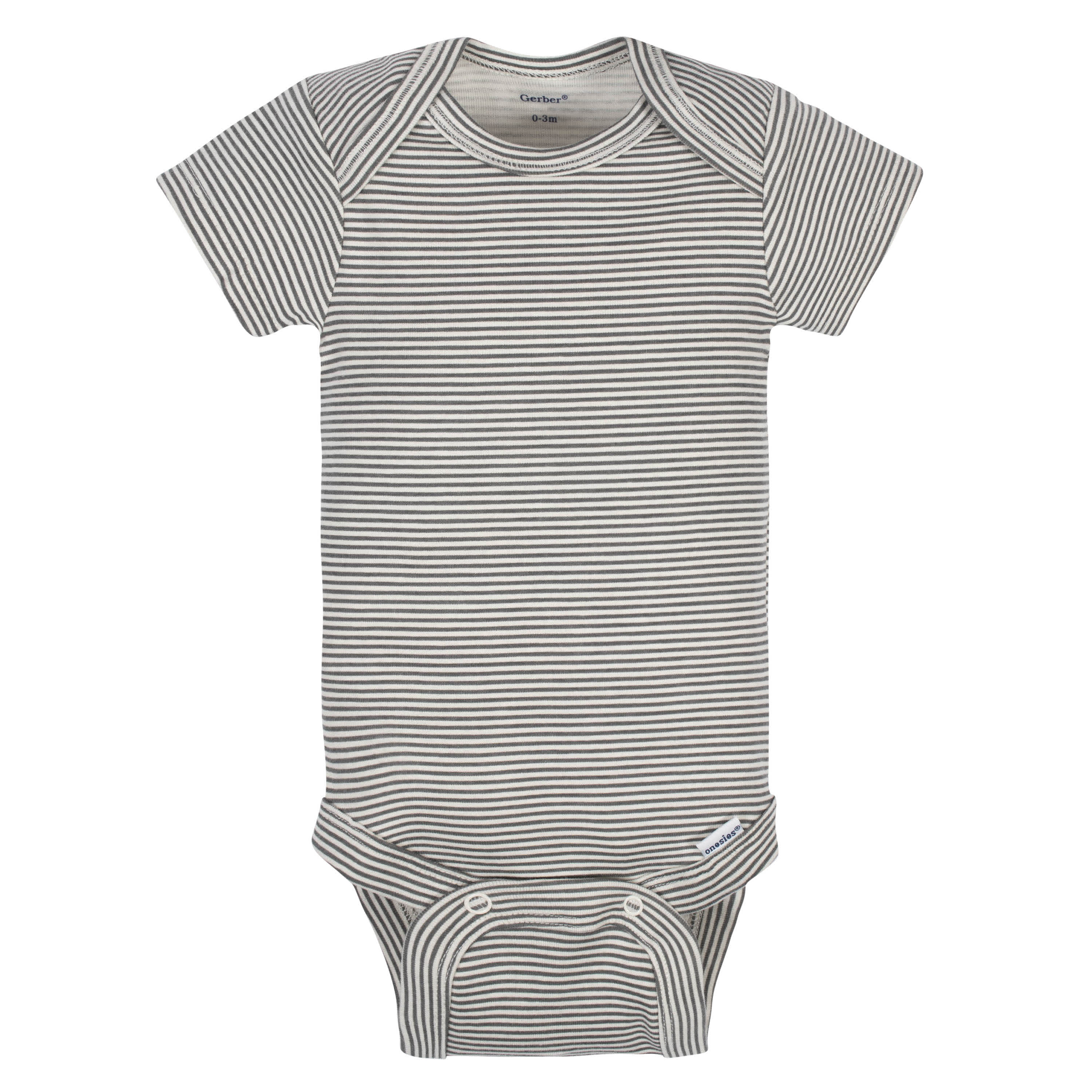 5-Pack Baby Boys Comfy Stretch Bicycle Short Sleeve Onesies® Bodysuits-Gerber Childrenswear