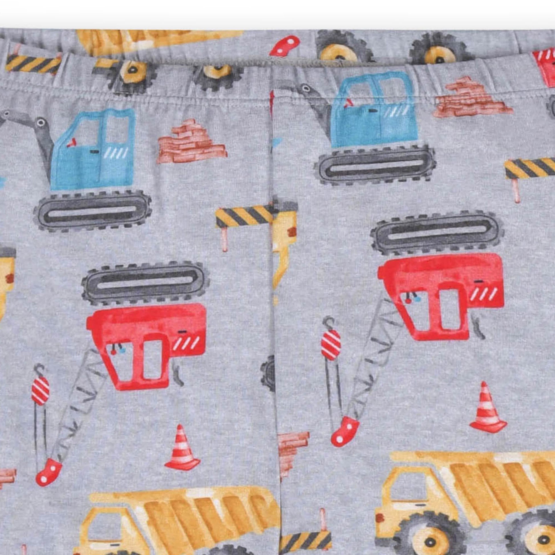 2-Piece Infant & Toddler Boys Construction Trucks Buttery-Soft Viscose Made from Eucalyptus Snug Fit Pajamas
