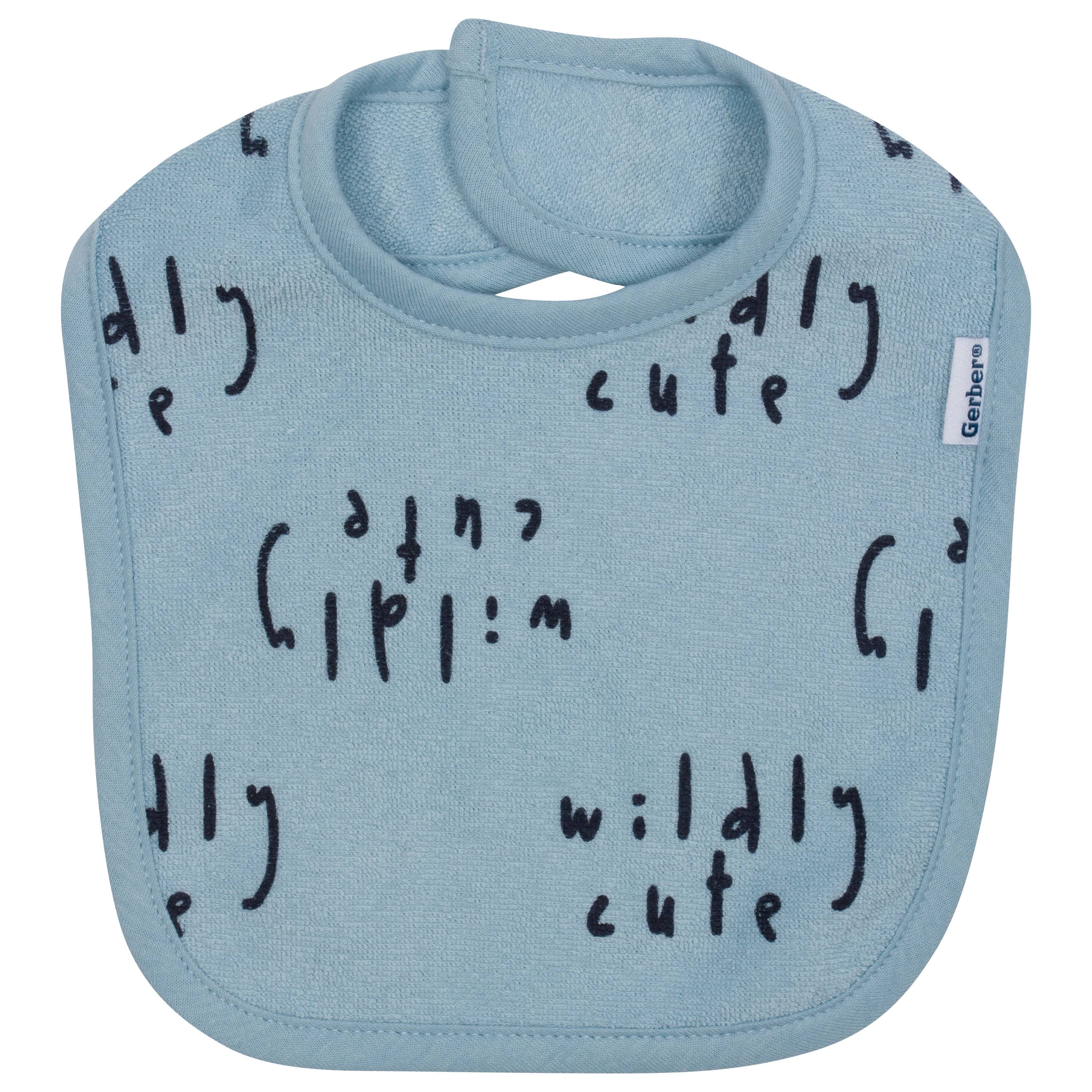 4-Pack Baby Boys Fox Dribbler Bibs