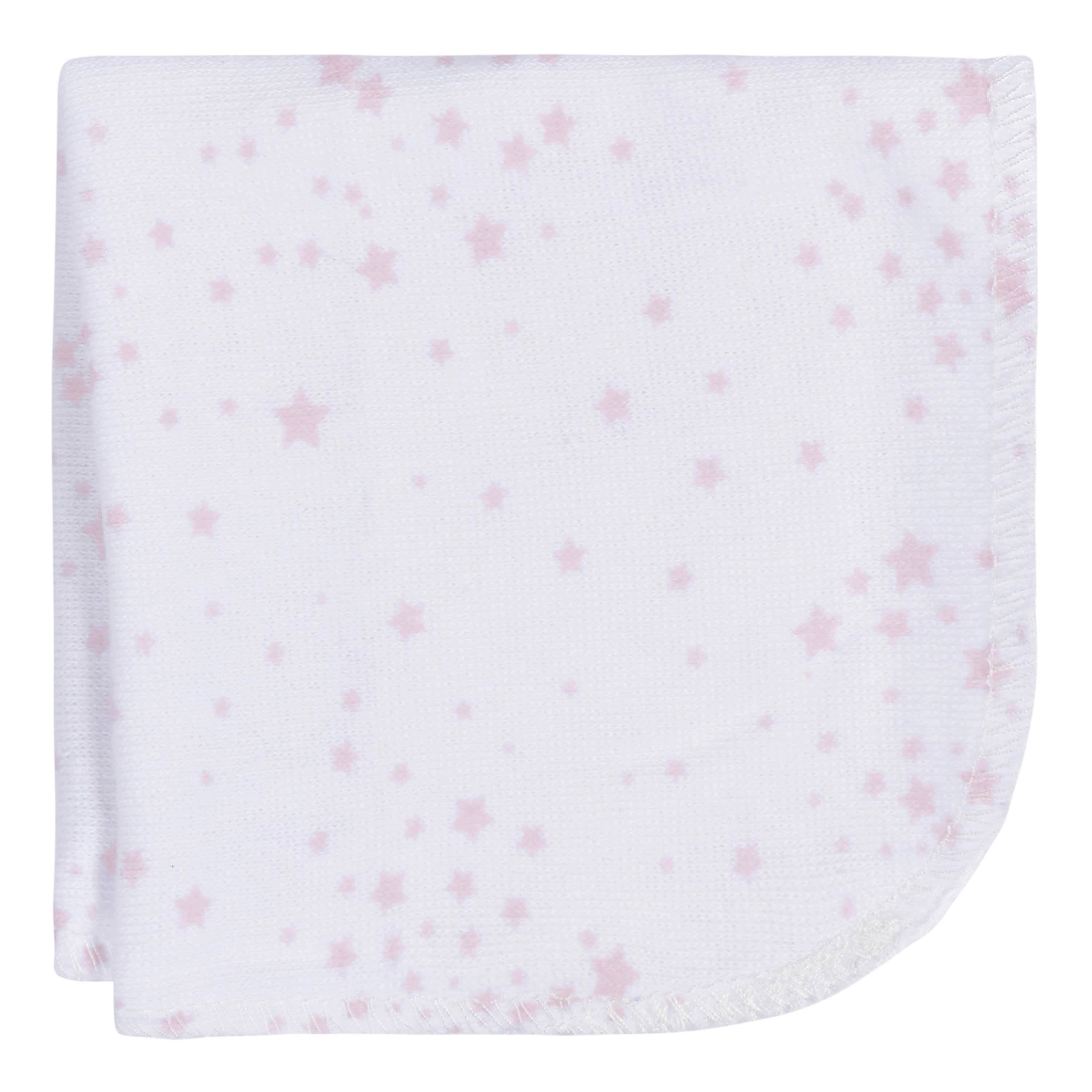 4-Pack Baby Girls Stars Washcloths