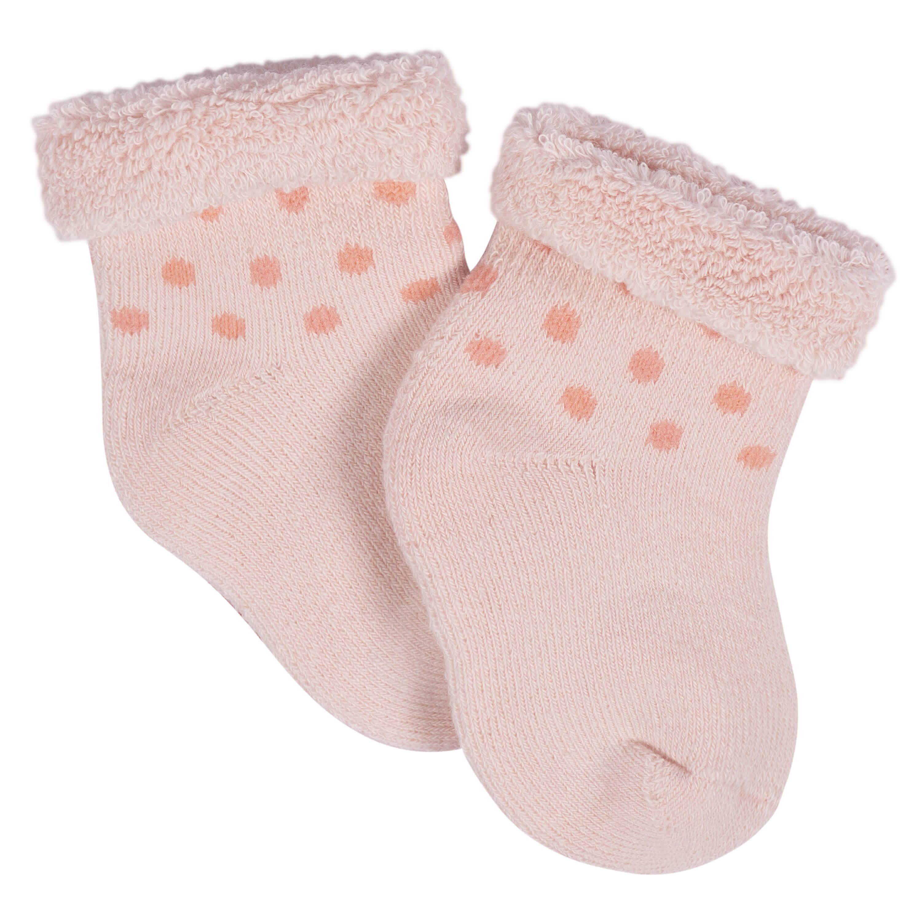 12-Pack Baby Girls Golden Floral Terry Wiggle Proof® Socks