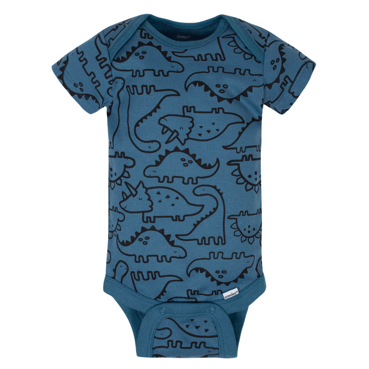 3-Pack Baby Boys Dino Short Sleeve Onesies® Bodysuits