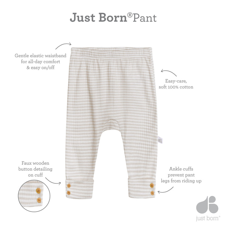 2-Pack Baby Neutral Natural Leaves Pants
