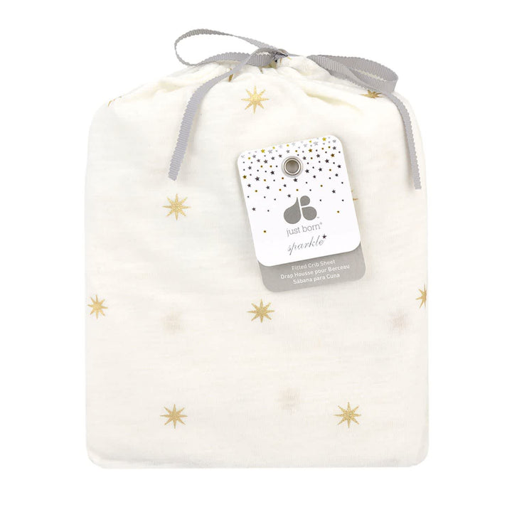 Baby Neutral Gold Burst Jersey Knit Crib Sheet-Gerber Childrenswear