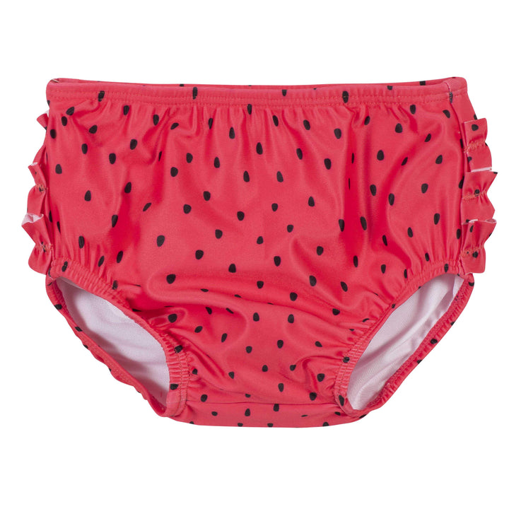 2-Piece Baby & Toddler Girls Watermelon Swim Bottom & Rash Guard Set