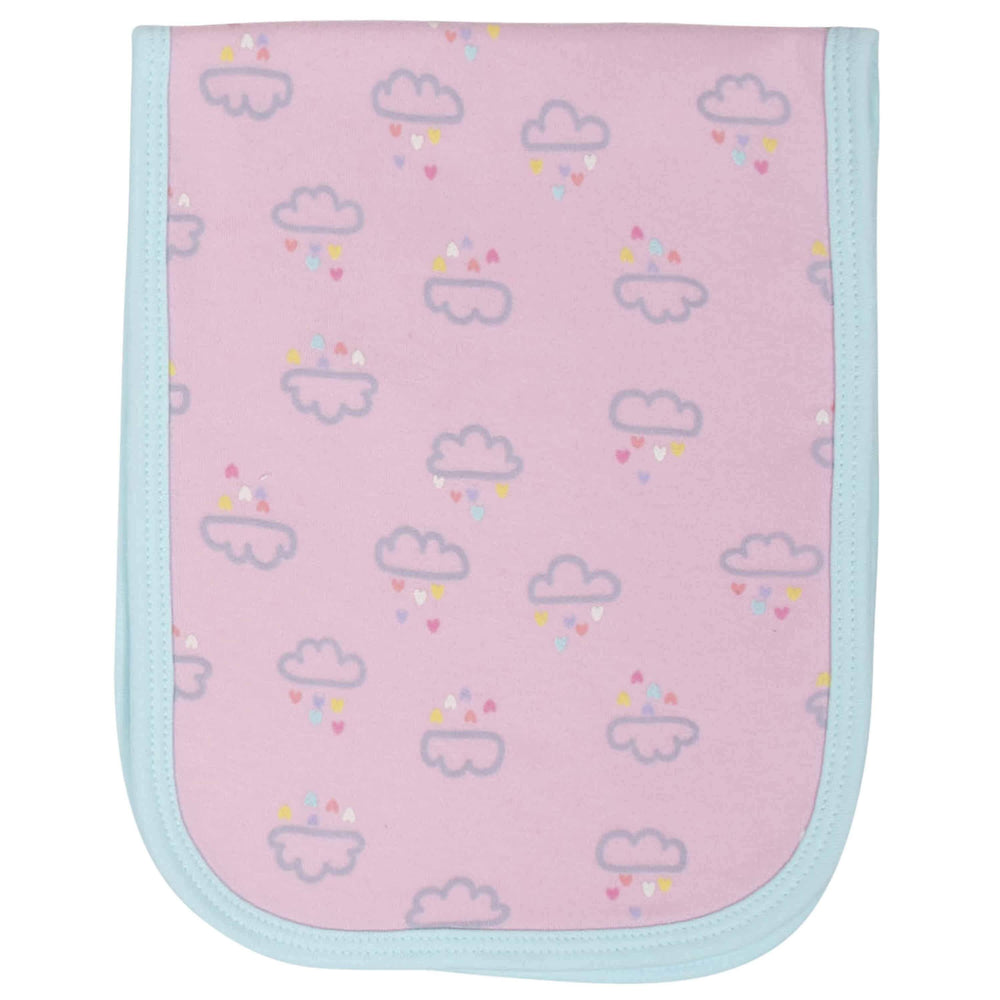 3-Pack Baby Girls Clouds Burp Cloths-Gerber Childrenswear