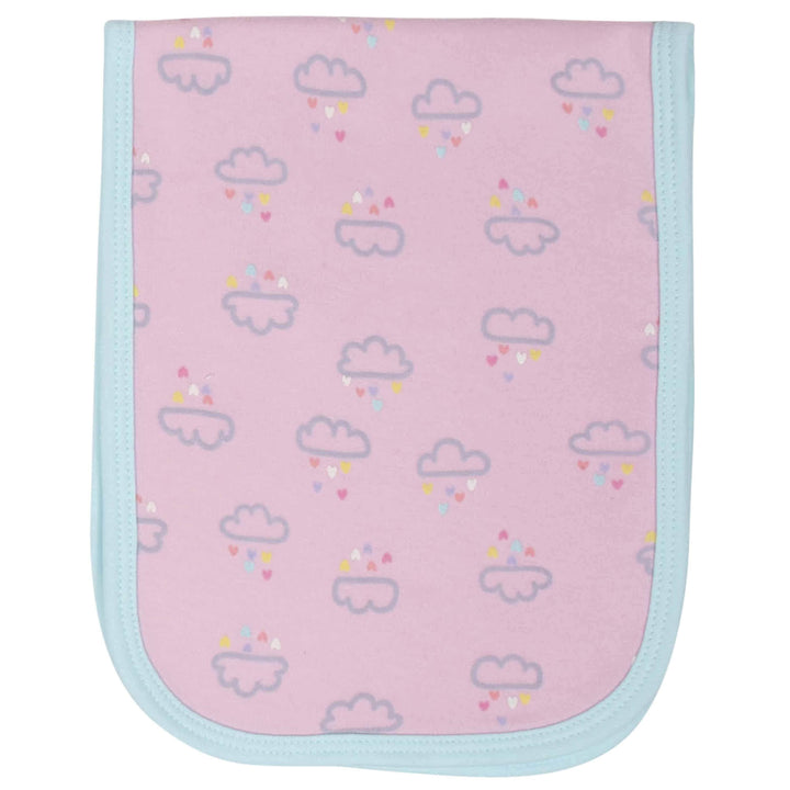 3-Pack Baby Girls Clouds Burp Cloths-Gerber Childrenswear