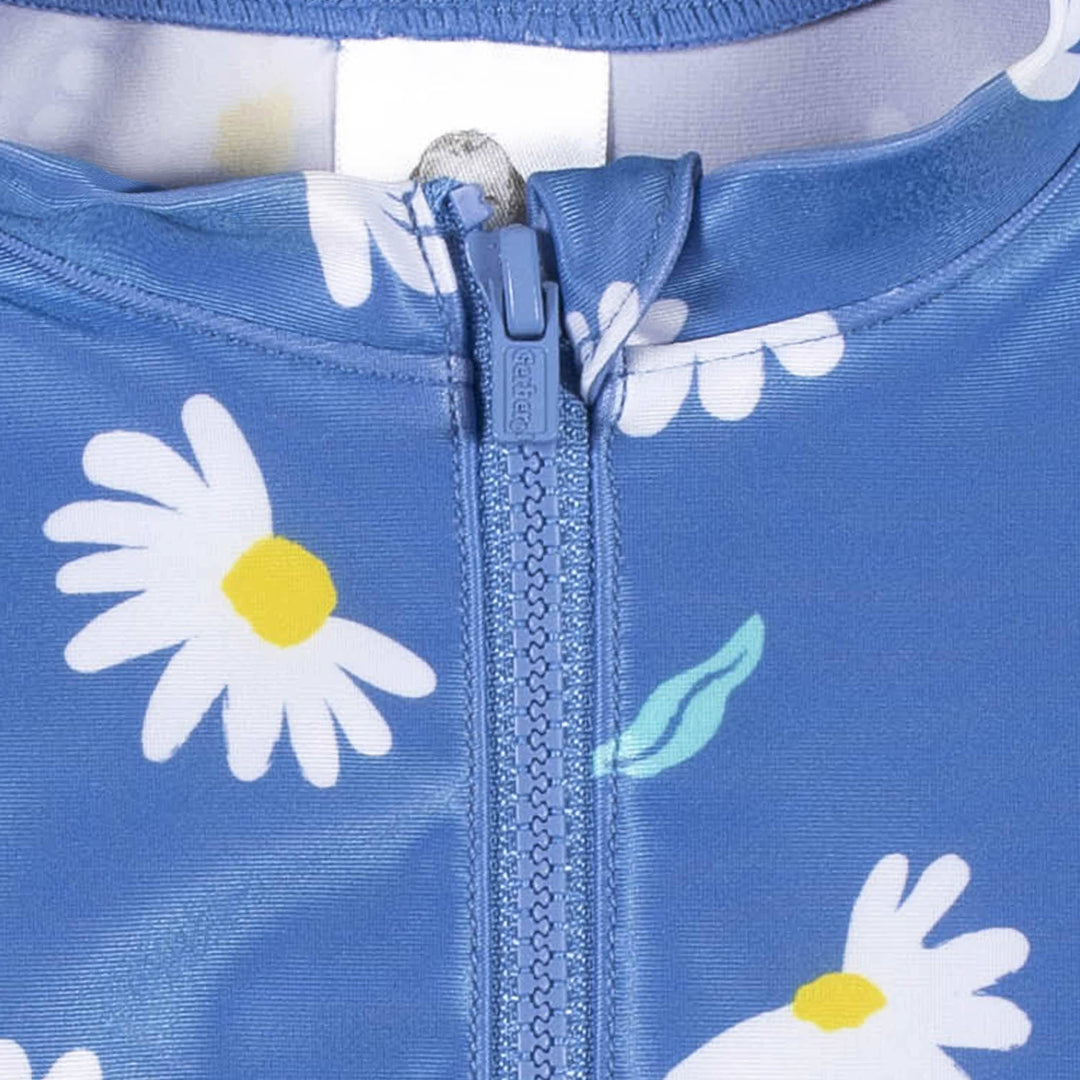 Gerbera Daisy Blue Floral Suit - 3 Piece