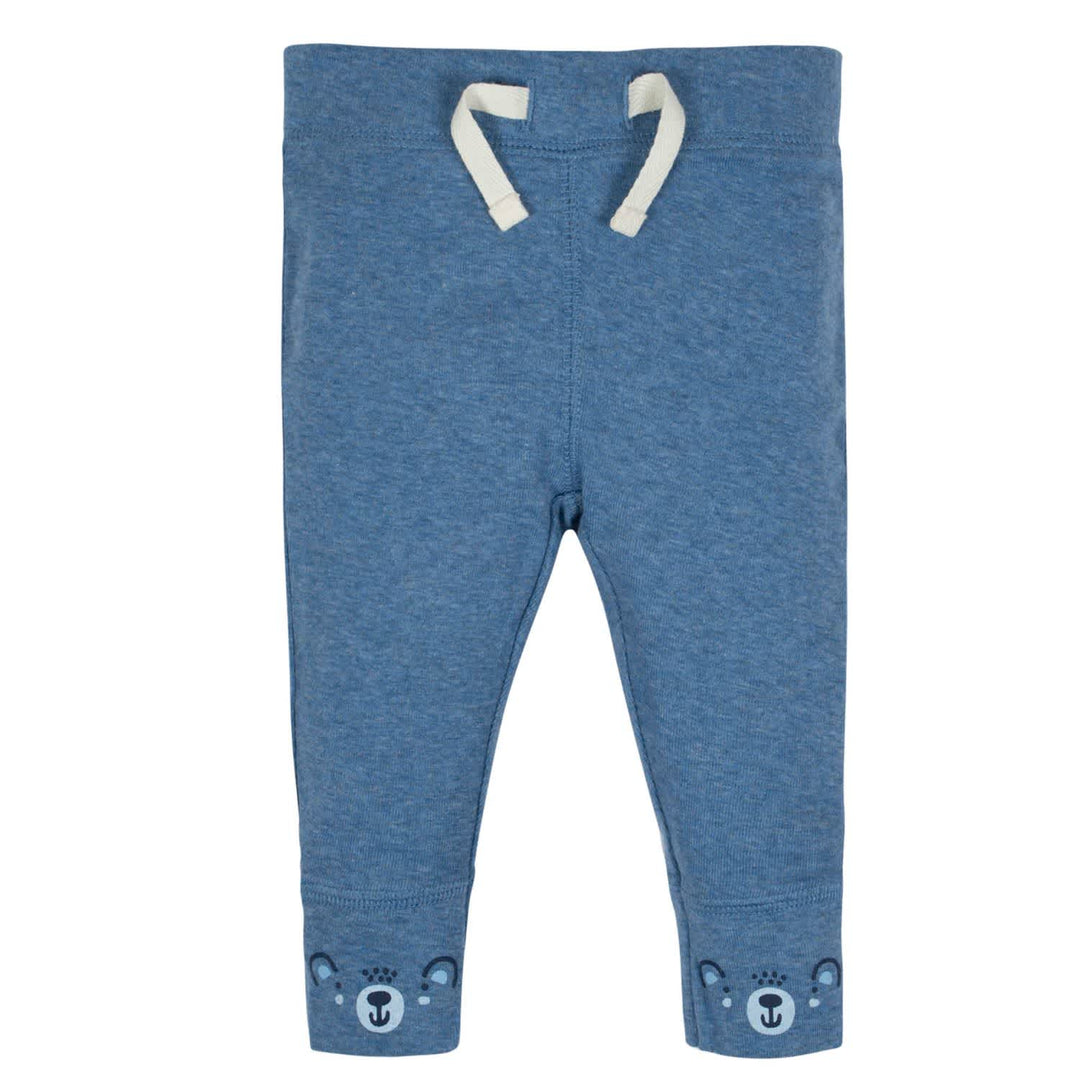 Gerber® Organic 2-Pack Baby Boys Teddy Active Pants-Gerber Childrenswear