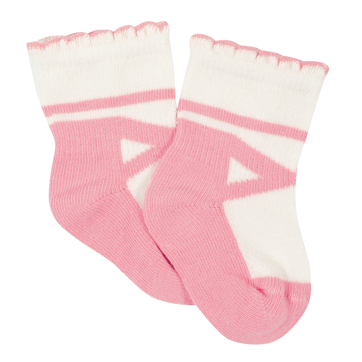 6-Pack Baby Girls Ballerina Wiggle-Proof™ Socks-Gerber Childrenswear