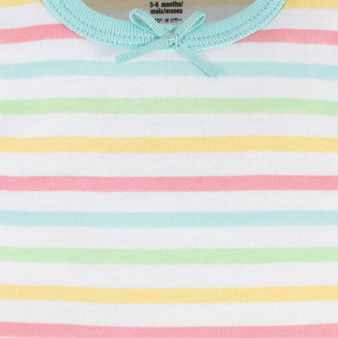 4-Pack Baby Girls Dots Of Rainbows Tank Onesies® Bodysuits-Gerber Childrenswear