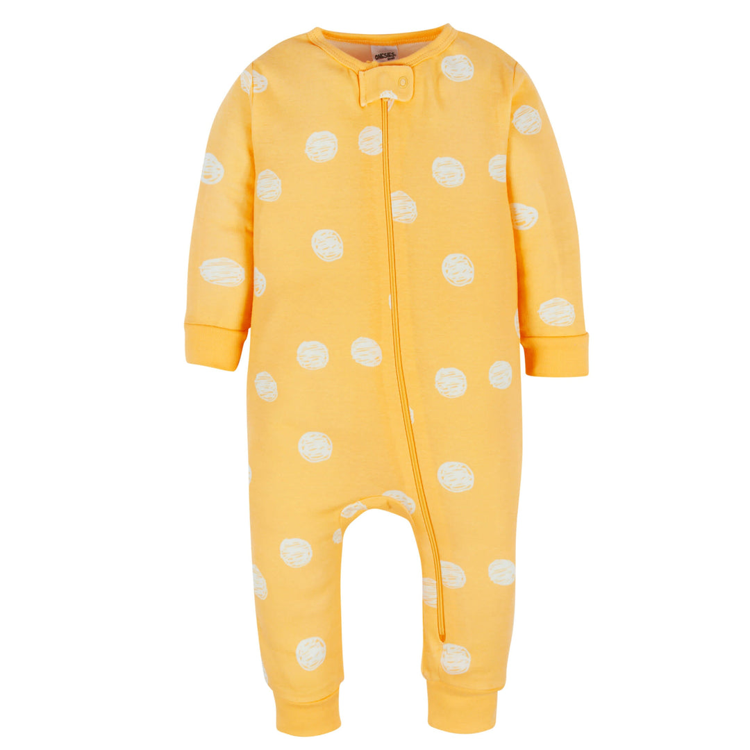 3-Pack Baby & Toddler Girls Floral Fox Snug Fit Footless Pajamas