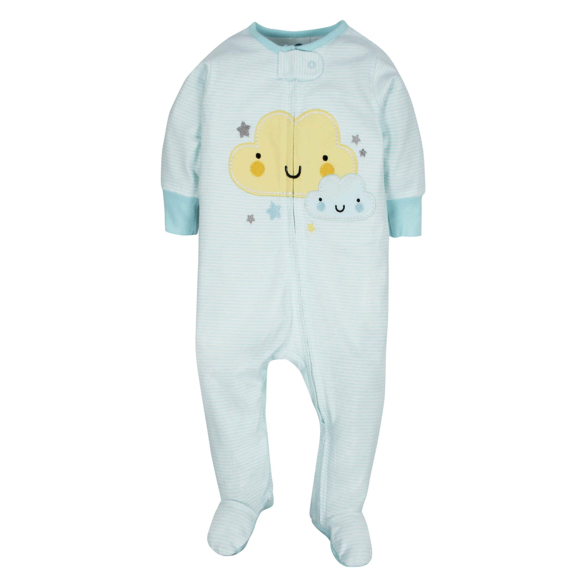 4-Pack Clouds & Elephant Baby Neutral Sleep 'n Plays-Gerber Childrenswear