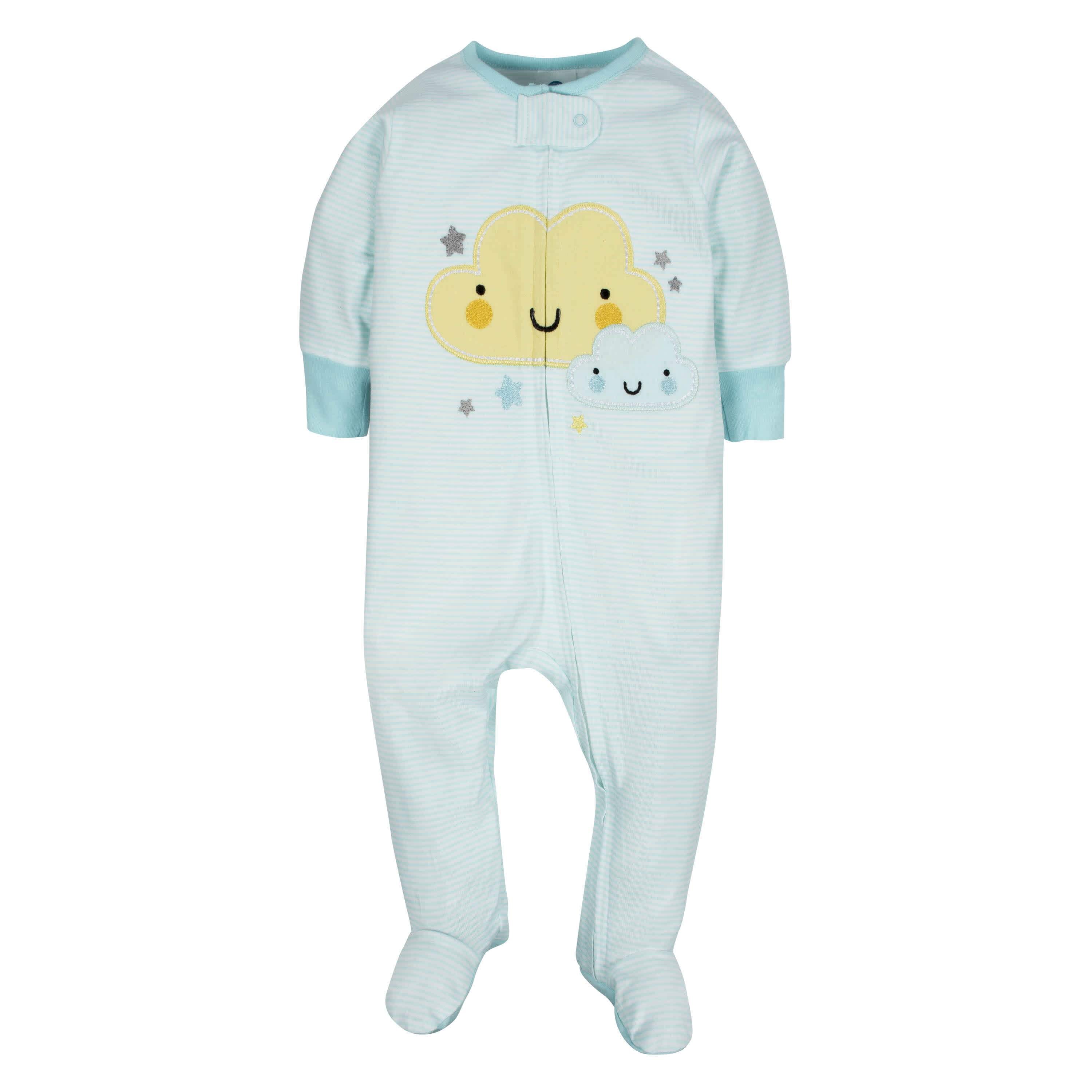 4-Pack Clouds & Elephant Baby Neutral Sleep 'n Plays-Gerber Childrenswear