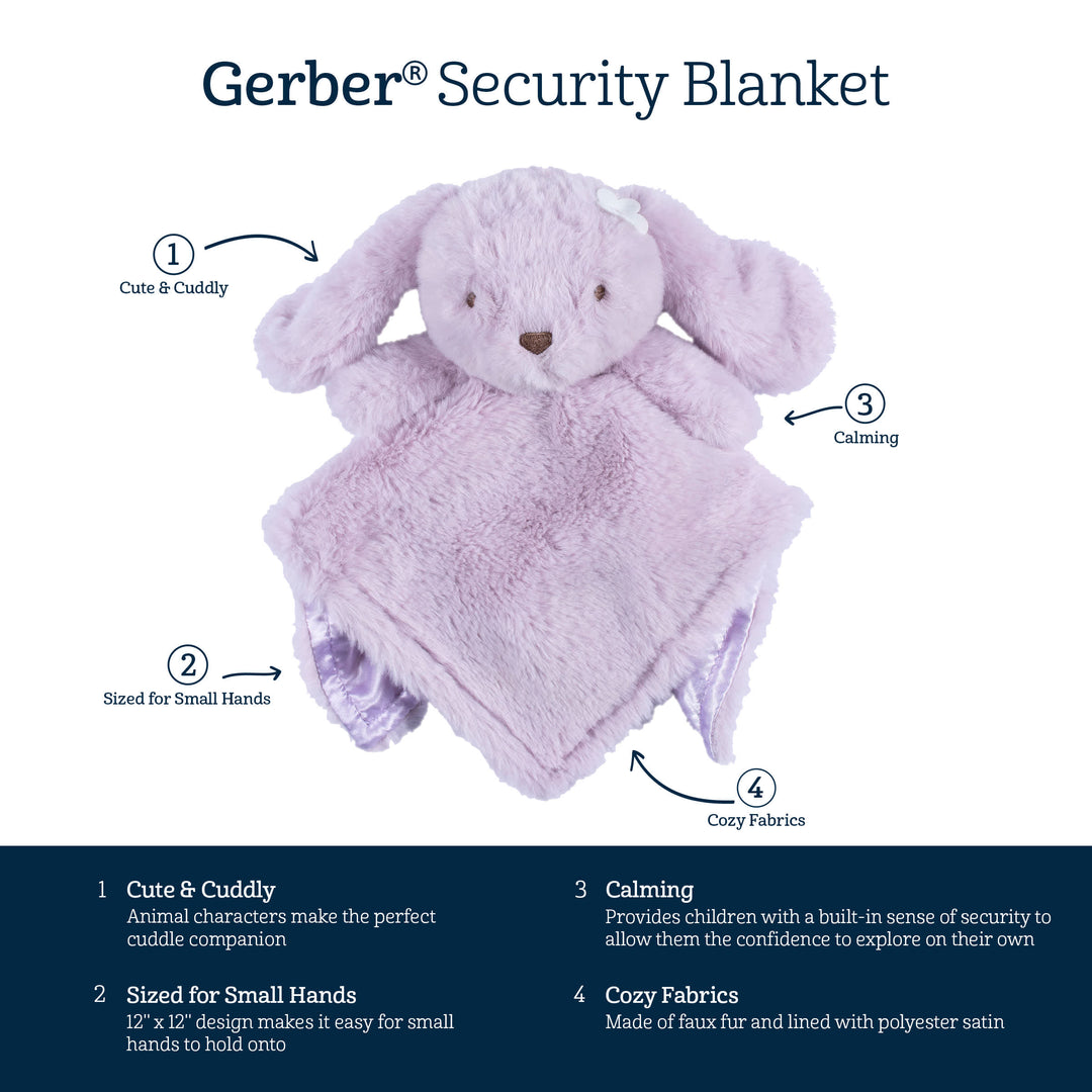 Baby Girls Bunny Security Blanket