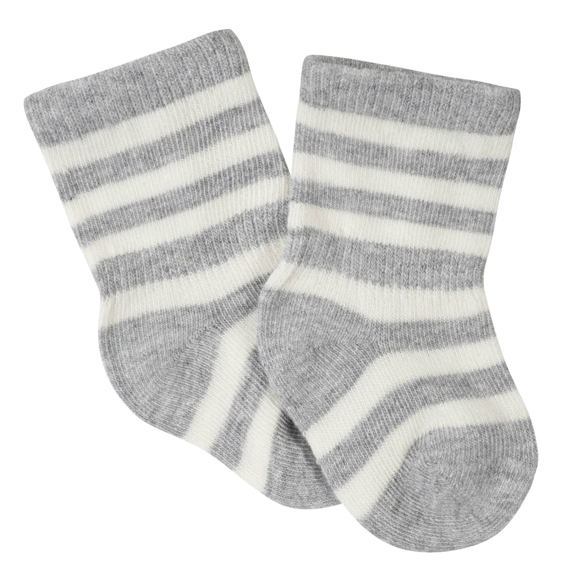 6-Pack Baby Boys Bear Wiggle-Proof™ Jersey Crew Socks-Gerber Childrenswear