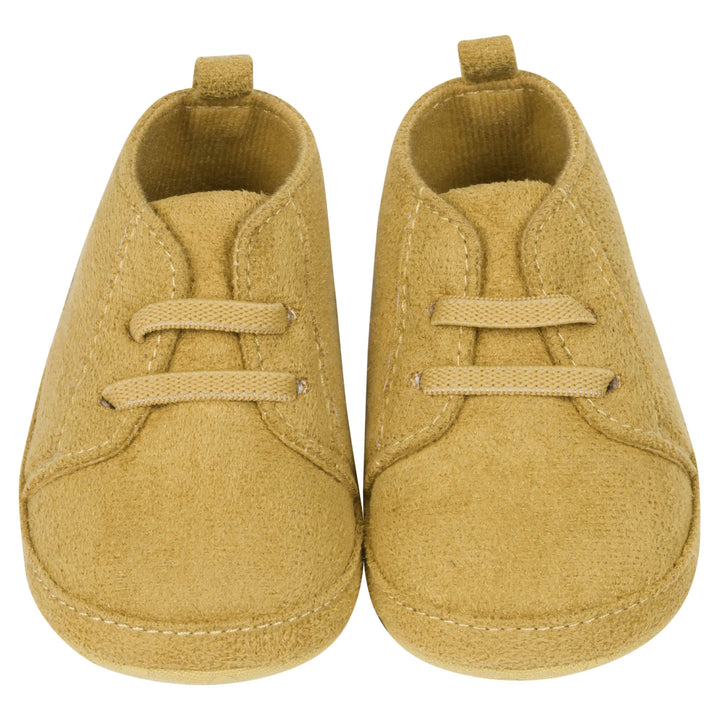 Baby Boys Taupe Faux Suede High Top Shoes-Gerber Childrenswear