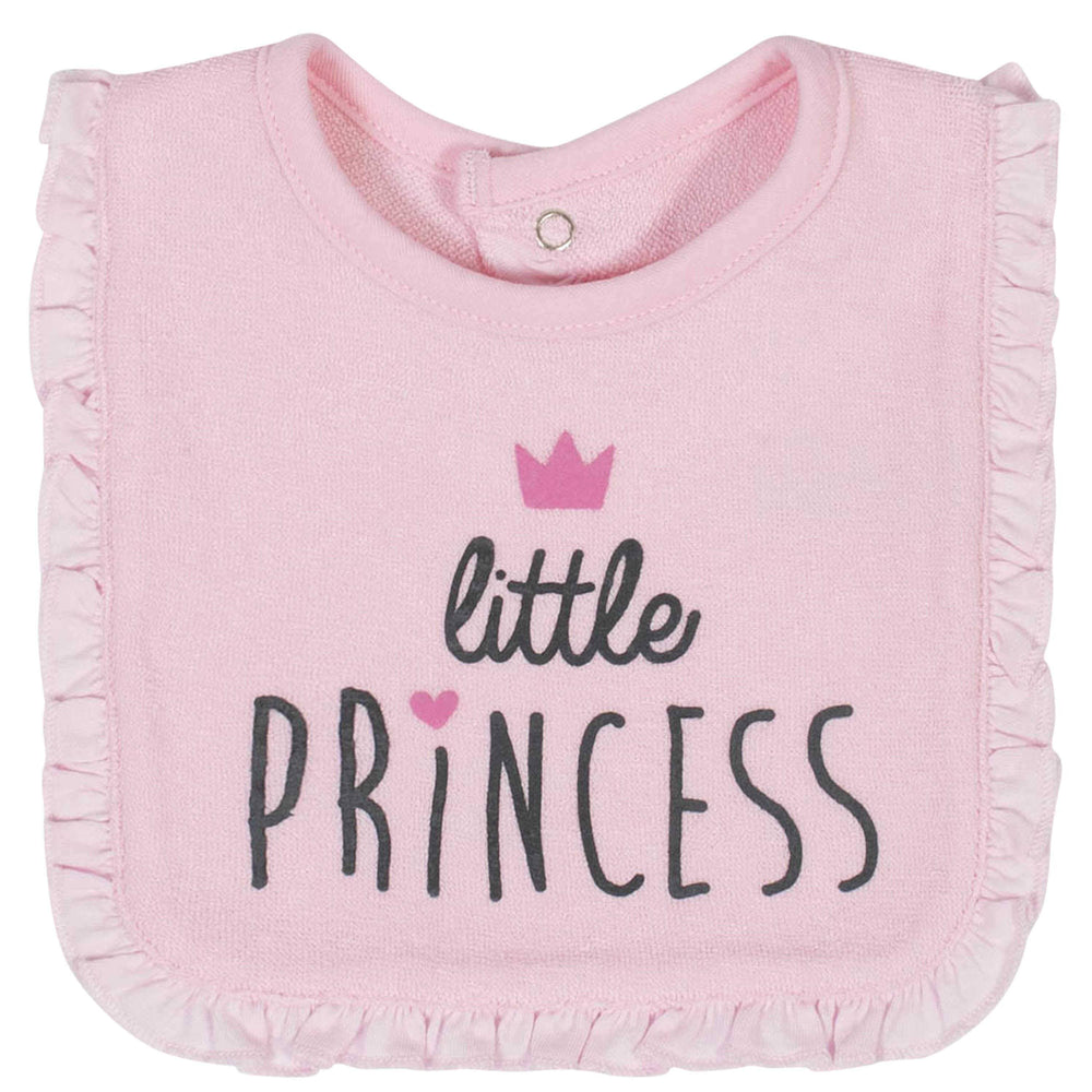 Gerber® 3-Pack Baby Girls Princess Terry Bibs-Gerber Childrenswear